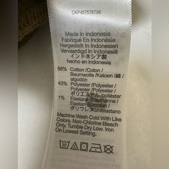 Madewell Olive Textured Puff Sleeve Pleated Statement Top 🌻 - Picture 4 of 6